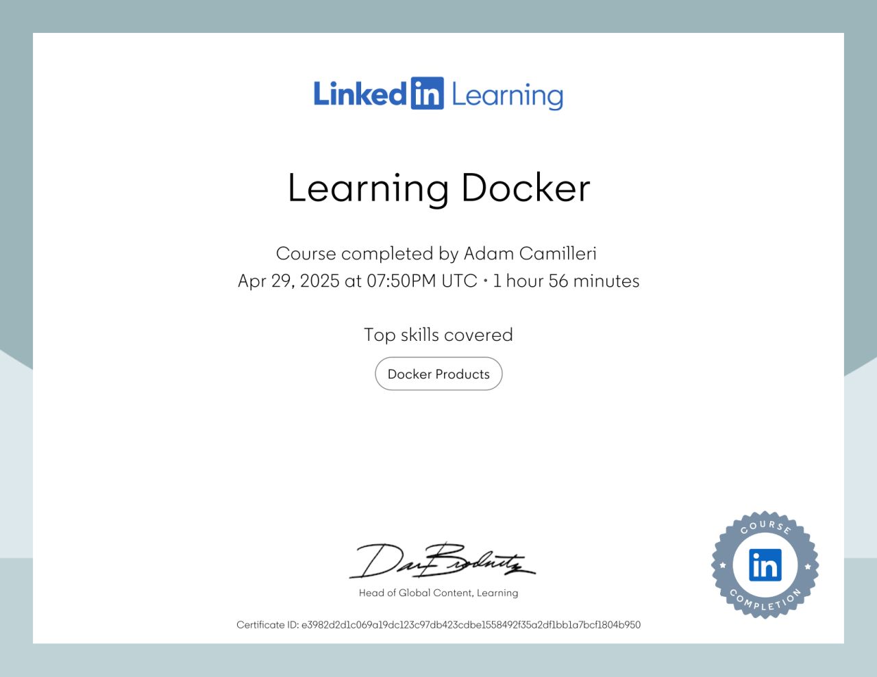 Learning Docker Certificate
